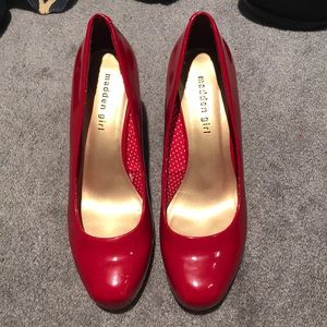 Madden Girl Red Pumps
